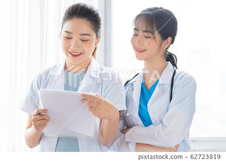 Two women doctor at the hospital Two women doctor at the hospital 62723819