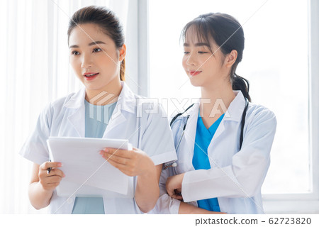 Two women doctor at the hospital 62723820