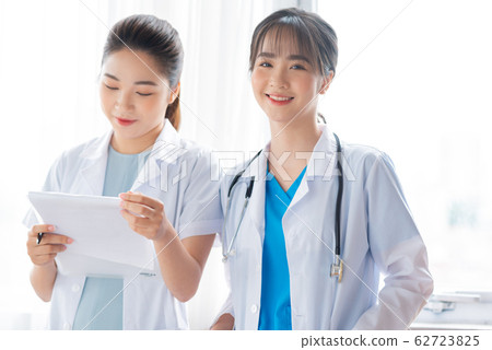 Two women doctor at the hospital Two women doctor at the hospital 62723825