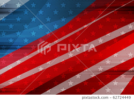 Grunge concept USA flag abstract background 62724449