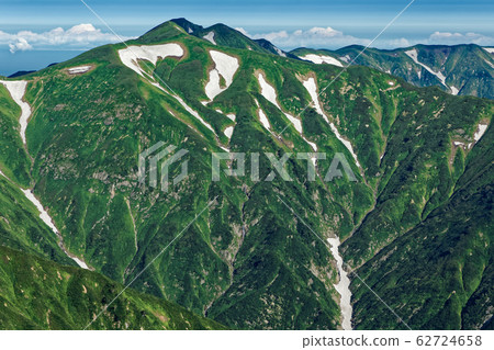 Iide main ridge line seen from Iide Motoyama Iide main ridge line seen from Iide Motoyama 62724658
