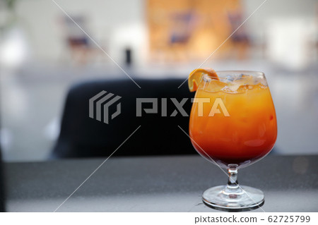 Sunrise Cocktail orange pineapple juice in restaurant 62725799