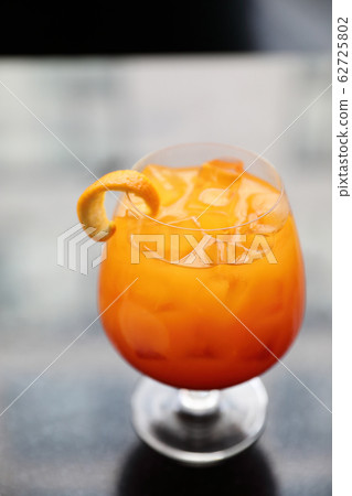 Sunrise Cocktail orange pineapple juice in restaurant Sunrise Cocktail orange pineapple juice in restaurant 62725802