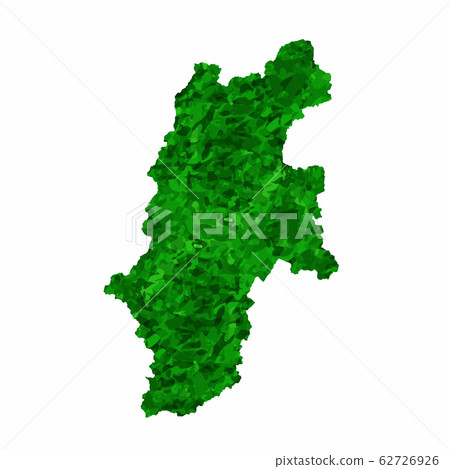 長野地圖綠色圖標 62726926
