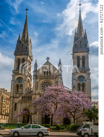 Paris, France . Church of Saint Ambroise on the Paris, France . Church of Saint Ambroise on the 62727122