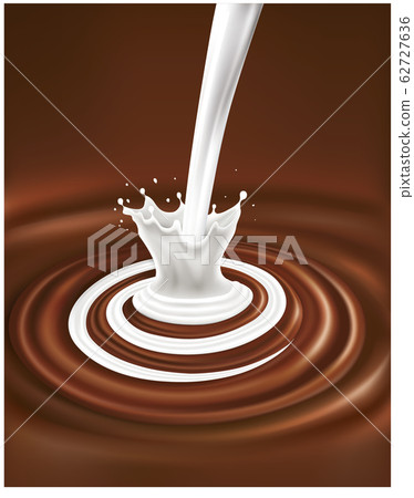 milk, chocolate, splashing 62727636