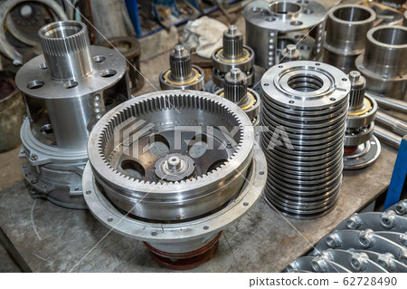 stacks of steel parts in the Metalworking industry stacks of steel parts in the Metalworking industry 62728490