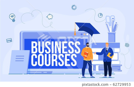Internet Business School Courses Vector Concept 62729953