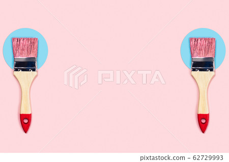 Two pink construction brushes. 62729993