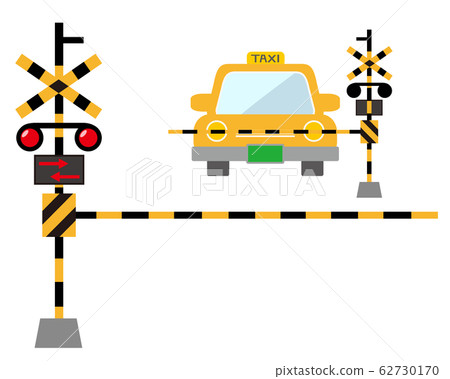 Railroad crossing railway car icon 62730170