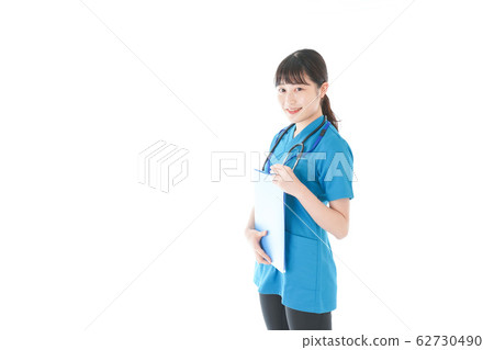 Smiling young female nurse Smiling young female nurse 62730490