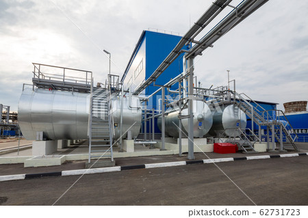 storage of chemicals at a chemical plant. Summer, storage of chemicals at a chemical plant. Summer, 62731723
