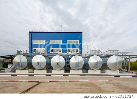 storage of chemicals at a chemical plant. Summer, storage of chemicals at a chemical plant. Summer, 62731724