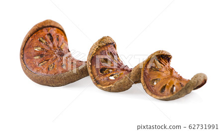 dried quince slices an isolated on white dried quince slices an isolated on white 62731991