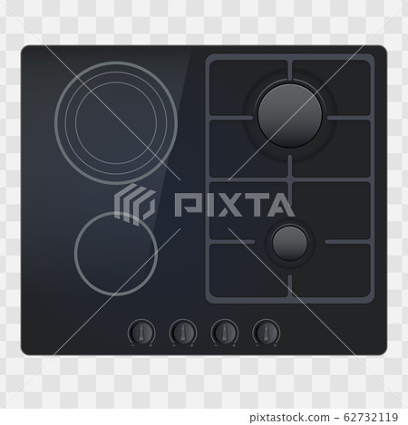 surface of electric and gas hob 62732119