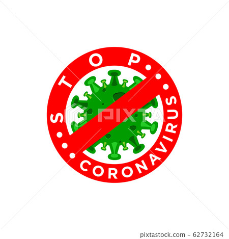 Stop coronavirus icon vector design concept 62732164