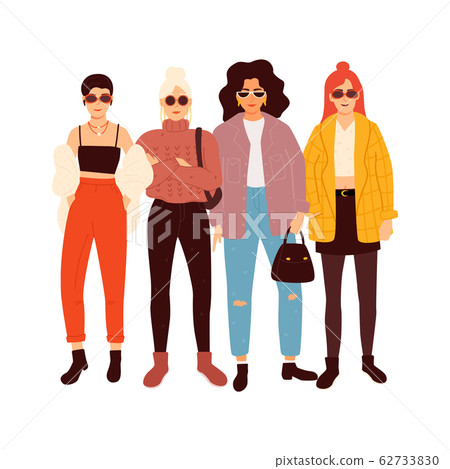 Four young women or girls Four young women or girls 62733830