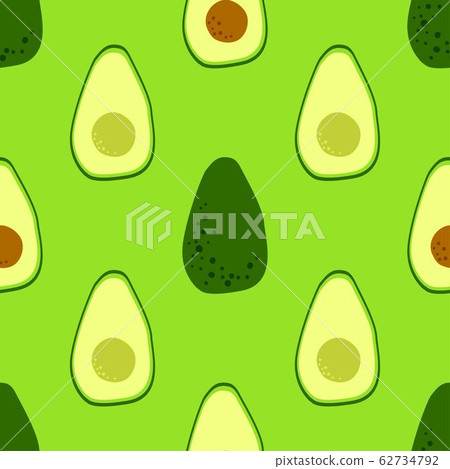 Avocado seamless pattern great for fashion print, food kitchen textile and scrapbooking. Food Avocado seamless pattern great for fashion print, food kitchen textile and scrapbooking. Food 62734792
