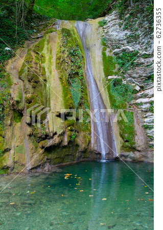 Beautiful waterfall in the Mamedov Gorge. 62736355