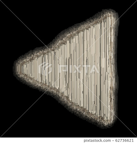 Shapeless figure made of industrial metal 3D 62736621