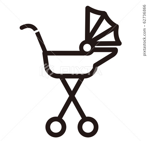 vector, vectors, pushchair - Stock Illustration [62736866] - PIXTA