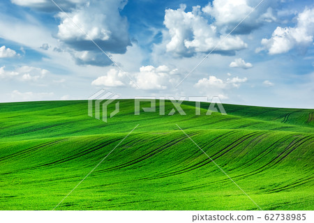Abstract rural landscape with agricultural fields Abstract rural landscape with agricultural fields 62738985