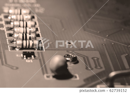 A close-up microchip 62739152