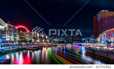 Night view of Singapore Clarke Quay Night view of Singapore Clarke Quay 62741802