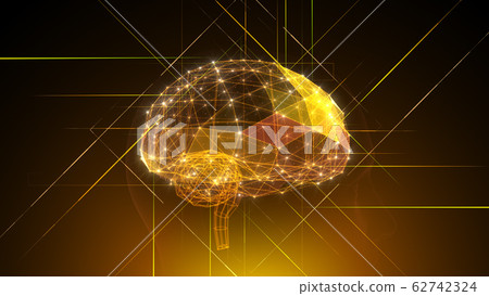 AI artificial intelligence technology network data computer information 3D illustration background back AI artificial intelligence technology network data computer information 3D illustration background back 62742324