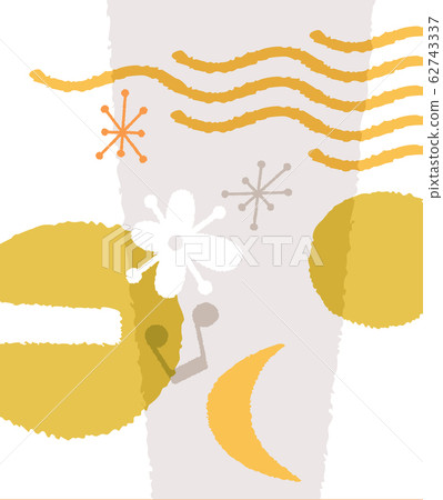 Packaging materials Packages such as rice crackers Japanese-style abstracts 62743337