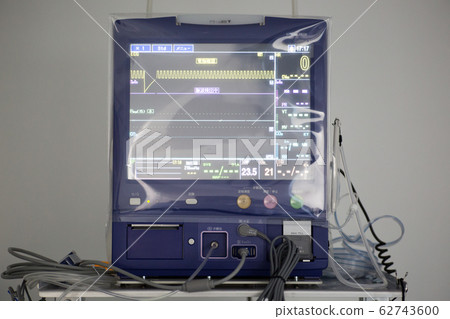 Hospital electrocardiogram and medical equipment in operating room Hospital electrocardiogram and medical equipment in operating room 62743600