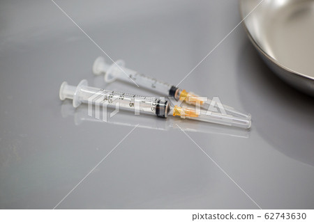 Syringe, medical equipment in hospital operating room 62743630