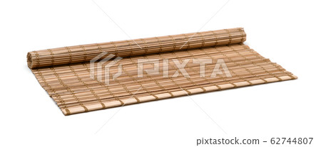 Bamboo napkin isolated on white Bamboo napkin isolated on white 62744807