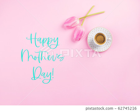 Tulips and coffee. Happy mother's day 62745216