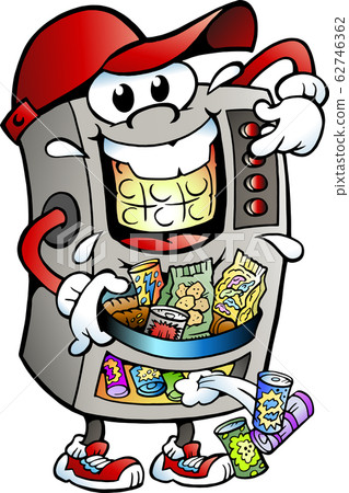 Vector Cartoon illustration of a Vending Machine Vector Cartoon illustration of a Vending Machine 62746362