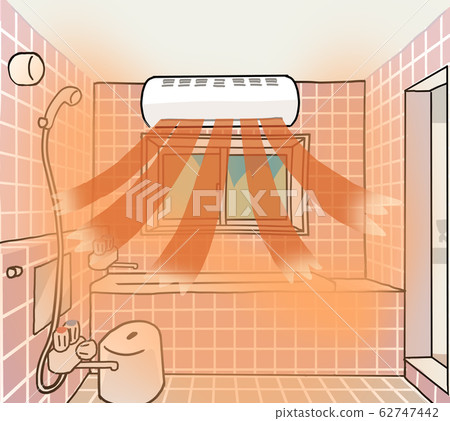 Traditional bath with retrofit ventilation dryer Traditional bath with retrofit ventilation dryer 62747442