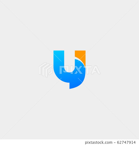 Letter U Chat Logo Design Template Vector 62747914