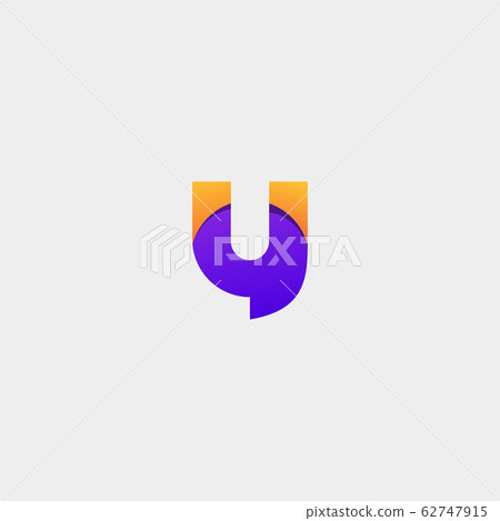 Letter U Chat Logo Design Template Vector 62747915