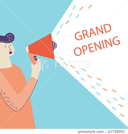 transferring information to a megaphone vector illustration transferring information to a megaphone vector illustration 62748091