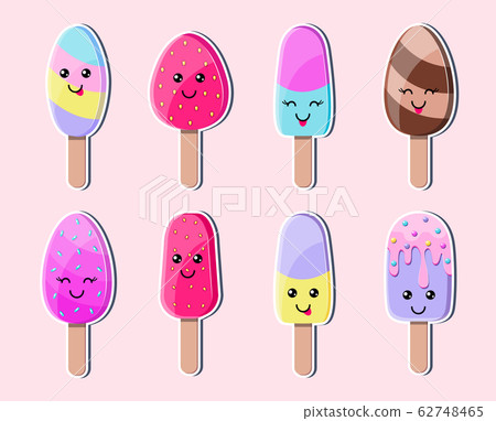 colorful ice cream stickers colorful ice cream stickers 62748465