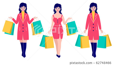 women with packages women with packages 62748466