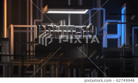 Coronavirus Wuhan, China COVID-19 inscription surrounded by a structure of connections in the form of pipes or tech tenacles. Medicine and drug concept 3d illustration. Selective focus macro shot with Coronavirus Wuhan, China COVID-19 inscription surrounded by a structure of connections in the form of pipes or tech tenacles. Medicine and drug concept 3d illustration. Selective focus macro shot with 62749946