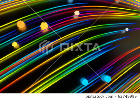 Neon glowing twisted cosmic lines on the glossy surface. Turbulence curls flow colorful motion. Fluid and smooth astronomy vortex swirl structure. 3d rendering Abstract creative modern background Neon glowing twisted cosmic lines on the glossy surface. Turbulence curls flow colorful motion. Fluid and smooth astronomy vortex swirl structure. 3d rendering Abstract creative modern background 62749989