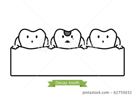 decay tooth or dental caries 62750832