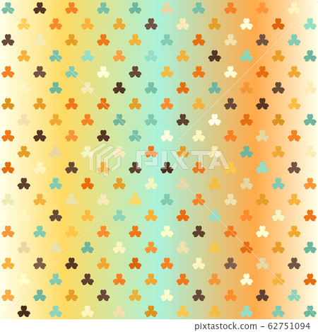 Glowing shamrock pattern. Seamless vector 62751094