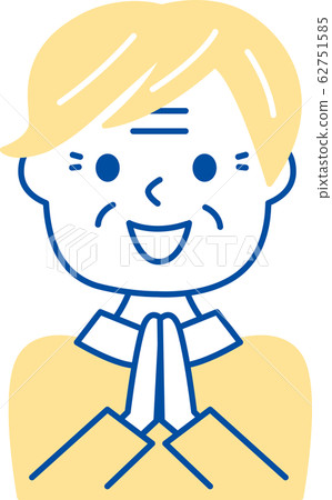 Senior woman happy smile simple 62751585