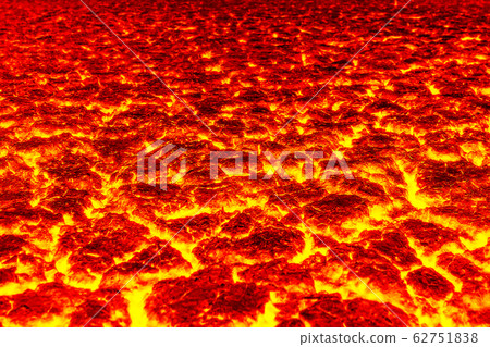 heat red cracked ground texture after eruption 62751838