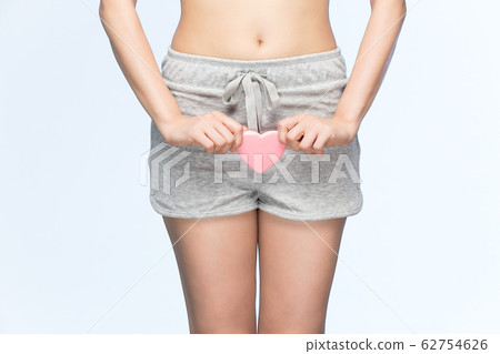 Woman with heart on crotch Woman with heart on crotch 62754626