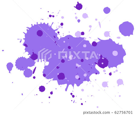 Watercolor splash in purple on white background Watercolor splash in purple on white background 62756701