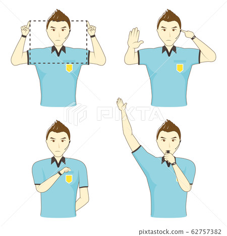 Referee gesture set Referee gesture set 62757382